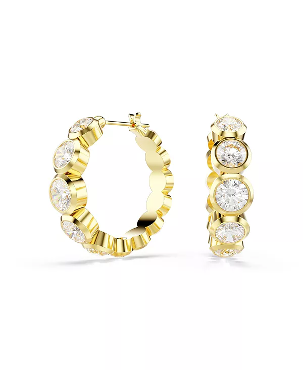 Серьги-Кольца с покрытием из янтарного золота Swarovski, white
Серьги-Кольца с покрытием из янтарного золота Swarovski, white