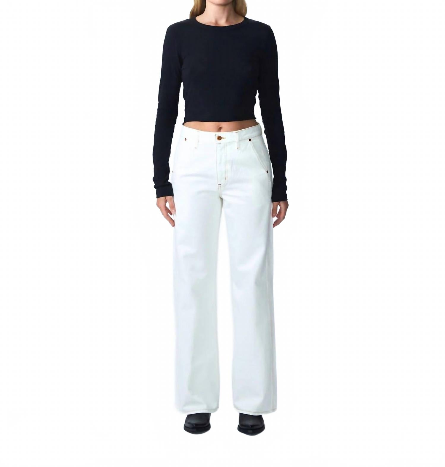 Грейс Широкие Брюки с Двойным Швом в натуральном белом SLVRLAKE
Грейс Широкие Брюки с Двойным Швом в натуральном белом SLVRLAKE