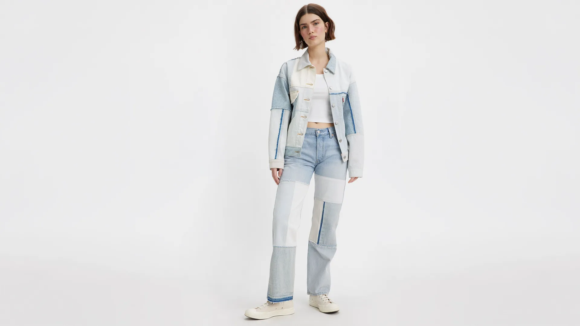 501 Женские джинсы 90-х годов в стиле фолк от руки Levi's, цвет Serious Sizzle - Light Wash
501 Женские джинсы 90-х годов в стиле фолк от руки Levi's, цвет Serious Sizzle - Light Wash