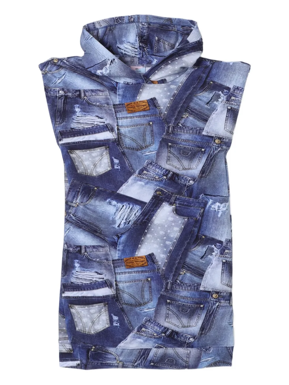 Платье с капюшоном и принтом Chiara Ferragni Kids, синий
Платье с капюшоном и принтом Chiara Ferragni Kids, синий