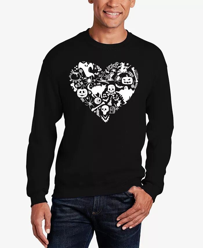 Мужская толстовка с круглым вырезом и надписью «Halloween Heart Word Art» LA Pop Art, черный
Мужская толстовка с круглым вырезом и надписью «Halloween Heart Word Art» LA Pop Art, черный