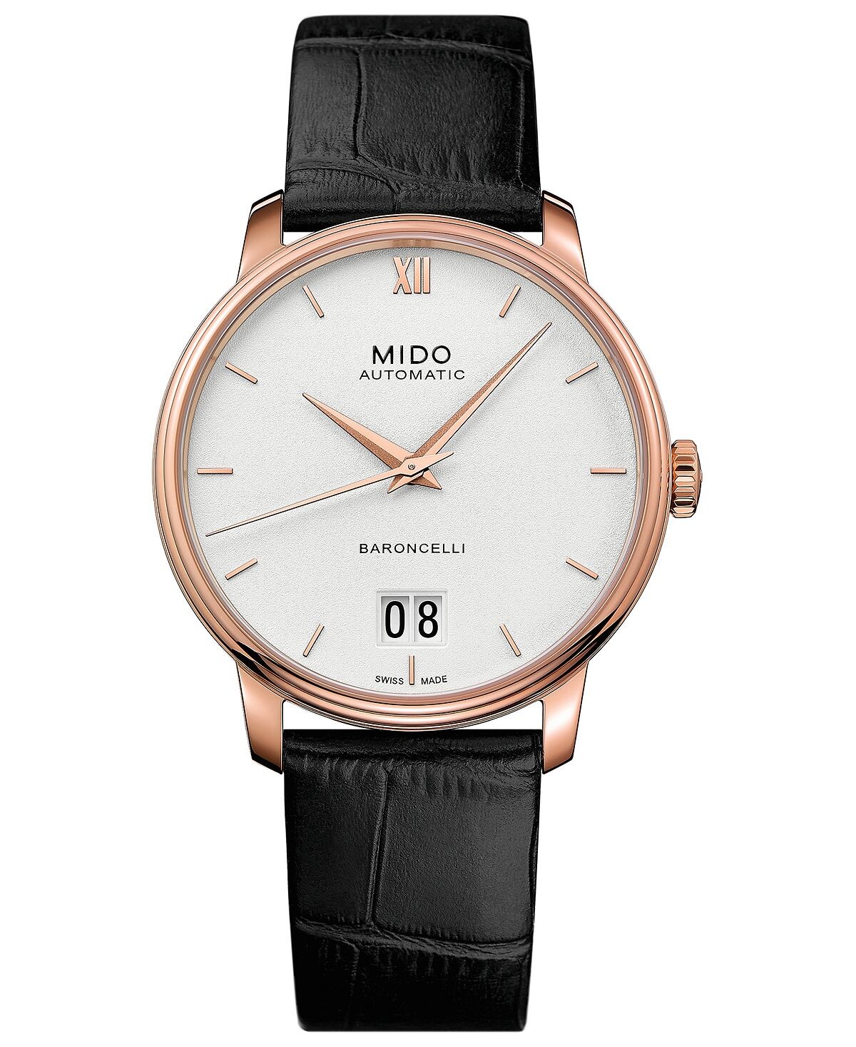 Мужские швейцарские автоматические часы Baroncelli III с черным кожаным ремешком, 40 мм Mido
Мужские швейцарские автоматические часы Baroncelli III с черным кожаным ремешком, 40 мм Mido