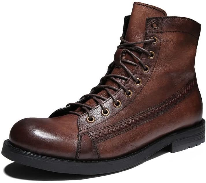 Мужские мотоциклетные ботинки из кожи, боевые, повседневные, на шнуровке, офисные и ботинки для мужчин на все сезоны Hhhchpm, коричневый
Мужские мотоциклетные ботинки из кожи, боевые, повседневные, на шнуровке, офисные и ботинки для мужчин на все сезоны Hhhchpm, коричневый