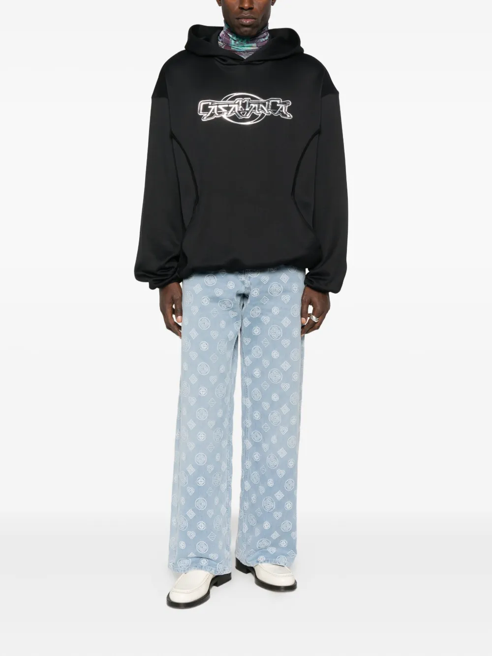 Джинсы с монограммным узором CASABLANCA, синий
Джинсы с монограммным узором CASABLANCA, синий