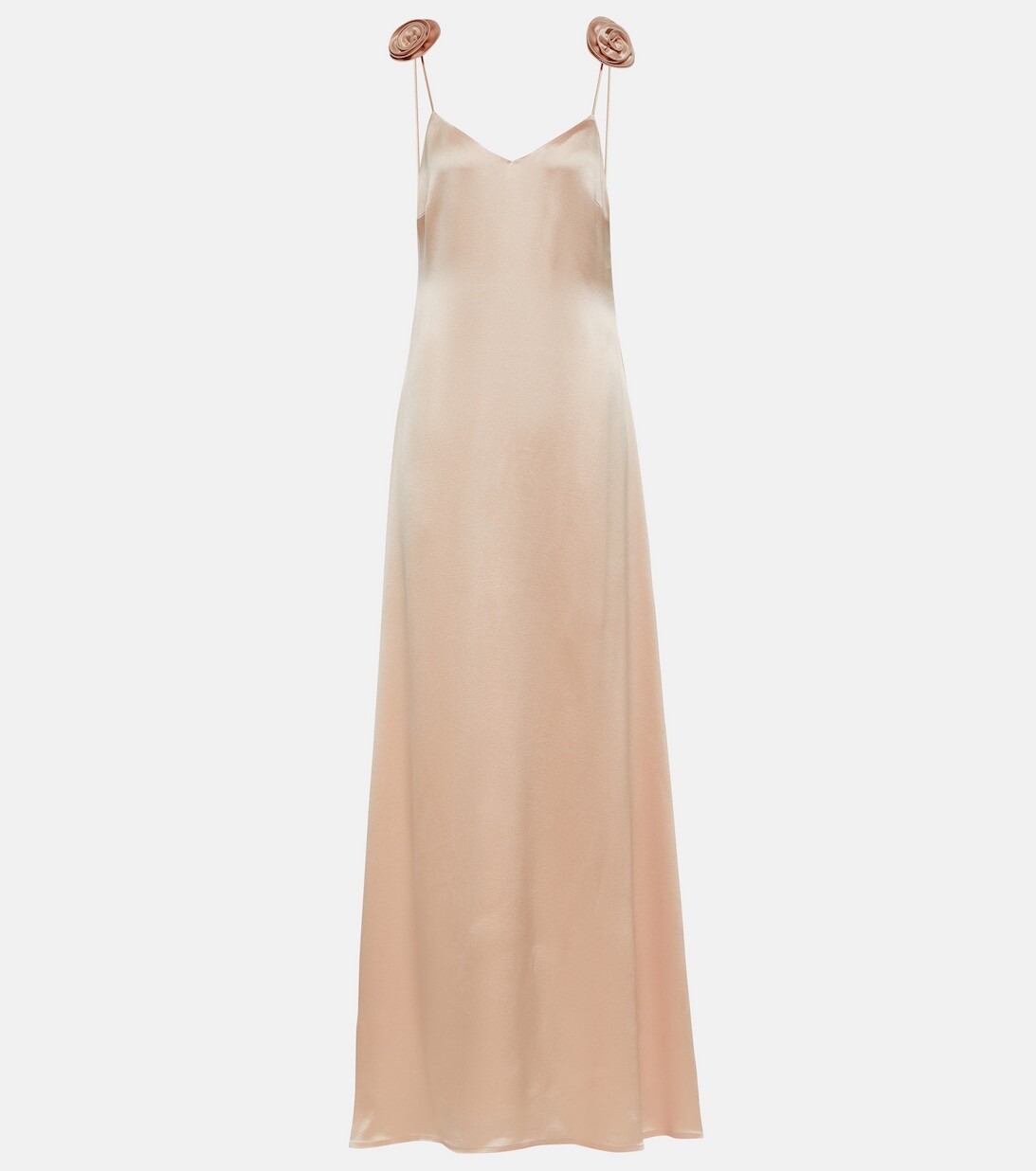 Шелковое платье с цветочной аппликацией MAGDA BUTRYM, розовый
Шелковое платье с цветочной аппликацией MAGDA BUTRYM, розовый