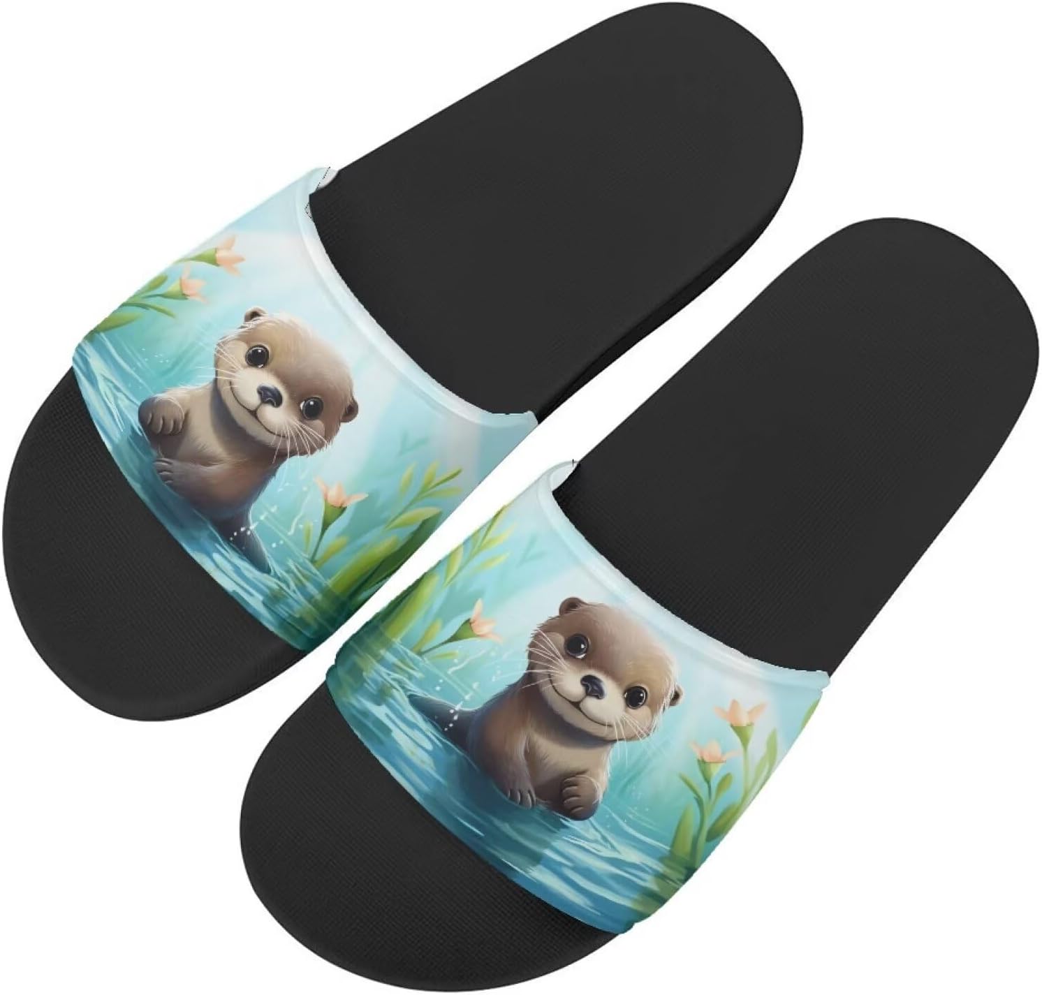 Забавные тапочки Binienty для взрослых, сандалии унисекс, нескользящие, быстросохнущие, для душа и ванной, Otter
Забавные тапочки Binienty для взрослых, сандалии унисекс, нескользящие, быстросохнущие, для душа и ванной, Otter