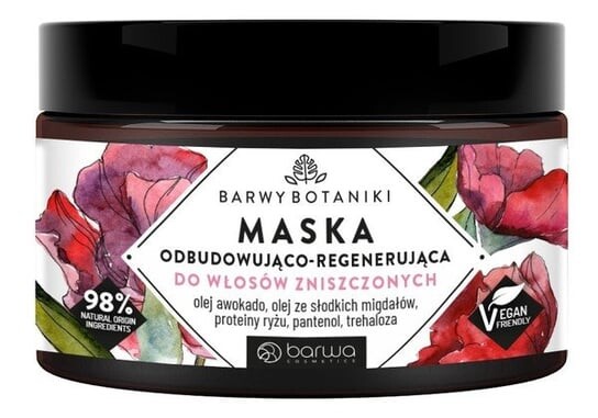 Восстанавливающая и регенерирующая маска для поврежденных волос, 220мл Barwa Barwy Botaniki
Восстанавливающая и регенерирующая маска для поврежденных волос, 220мл Barwa Barwy Botaniki