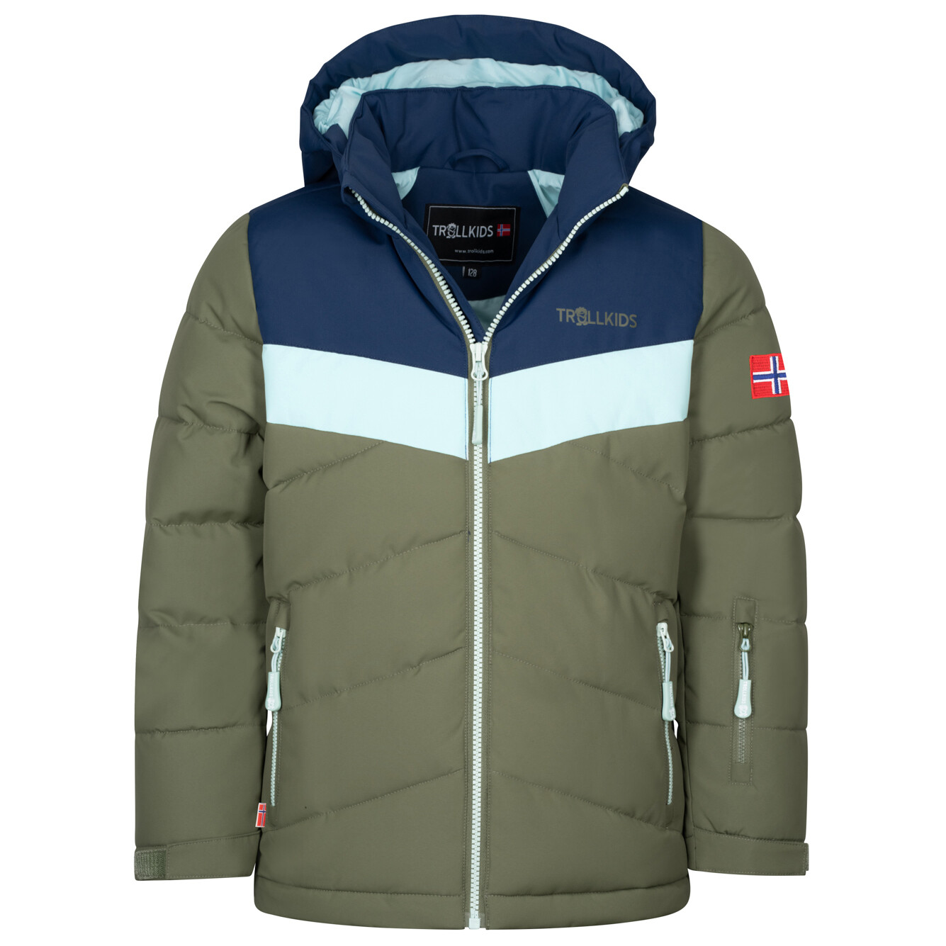 Зимняя куртка Trollkids Girl's Gryllefjord, цвет Navy/Dusky Olive/Frosty Mint
Зимняя куртка Trollkids Girl's Gryllefjord, цвет Navy/Dusky Olive/Frosty Mint