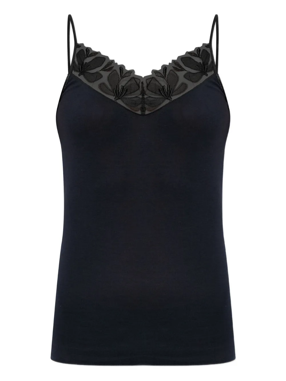 Топ с цветочным кружевом Hanro, черный
Топ с цветочным кружевом Hanro, черный