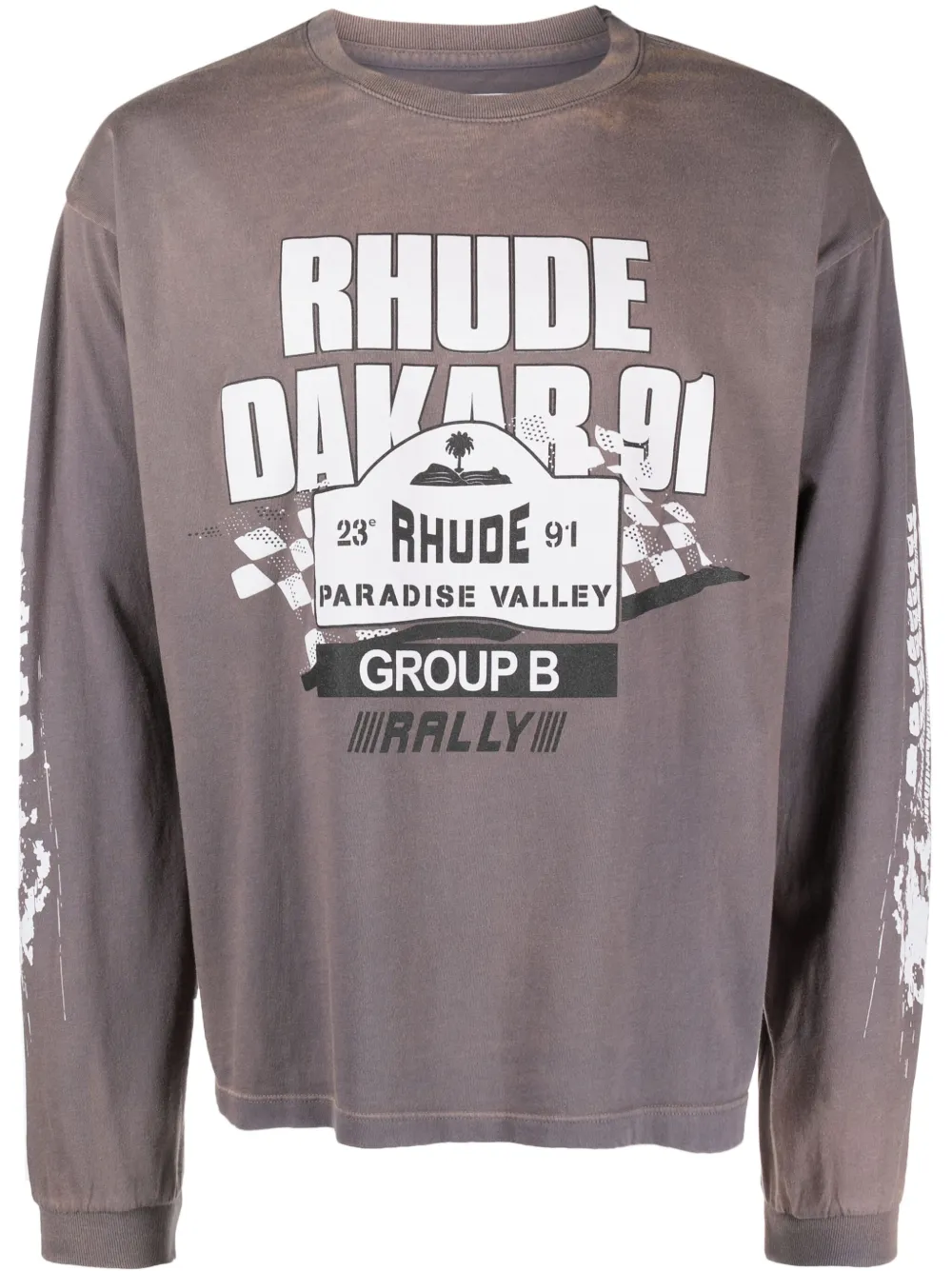 Лонгслив Dakar 91 RHUDE, серый
Лонгслив Dakar 91 RHUDE, серый