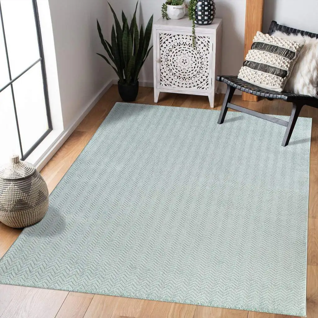 Ковер Carpet City "Fancy", прямоугольный, короткий ворс, однотонный, 3D эффект, зигзаг 80х150 см, цвет mint-türkis
Ковер Carpet City "Fancy", прямоугольный, короткий ворс, однотонный, 3D эффект, зигзаг 80х150 см, цвет mint-türkis