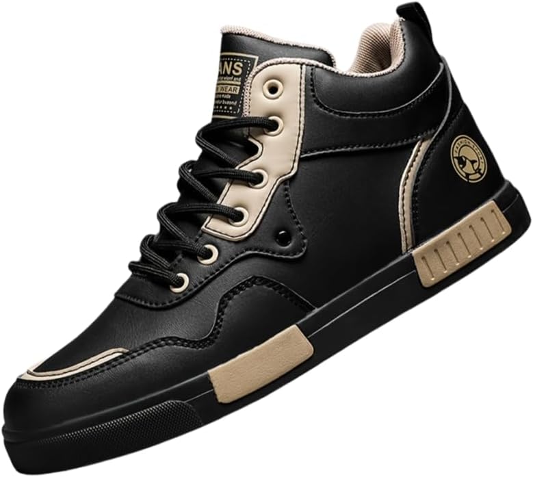 Мужские высокие кеды повседневного стиля - всесезонная модная обувь для прогулок с шнуровкой, прочной конструкцией, стелькой с амортизирующей EVA-подкладкой и противоскользящей резиновой подошвой Hoalox, черный
Мужские высокие кеды повседневного стиля - всесезонная модная обувь для прогулок с шнуровкой, прочной конструкцией, стелькой с амортизирующей EVA-подкладкой и противоскользящей резиновой подошвой Hoalox, черный