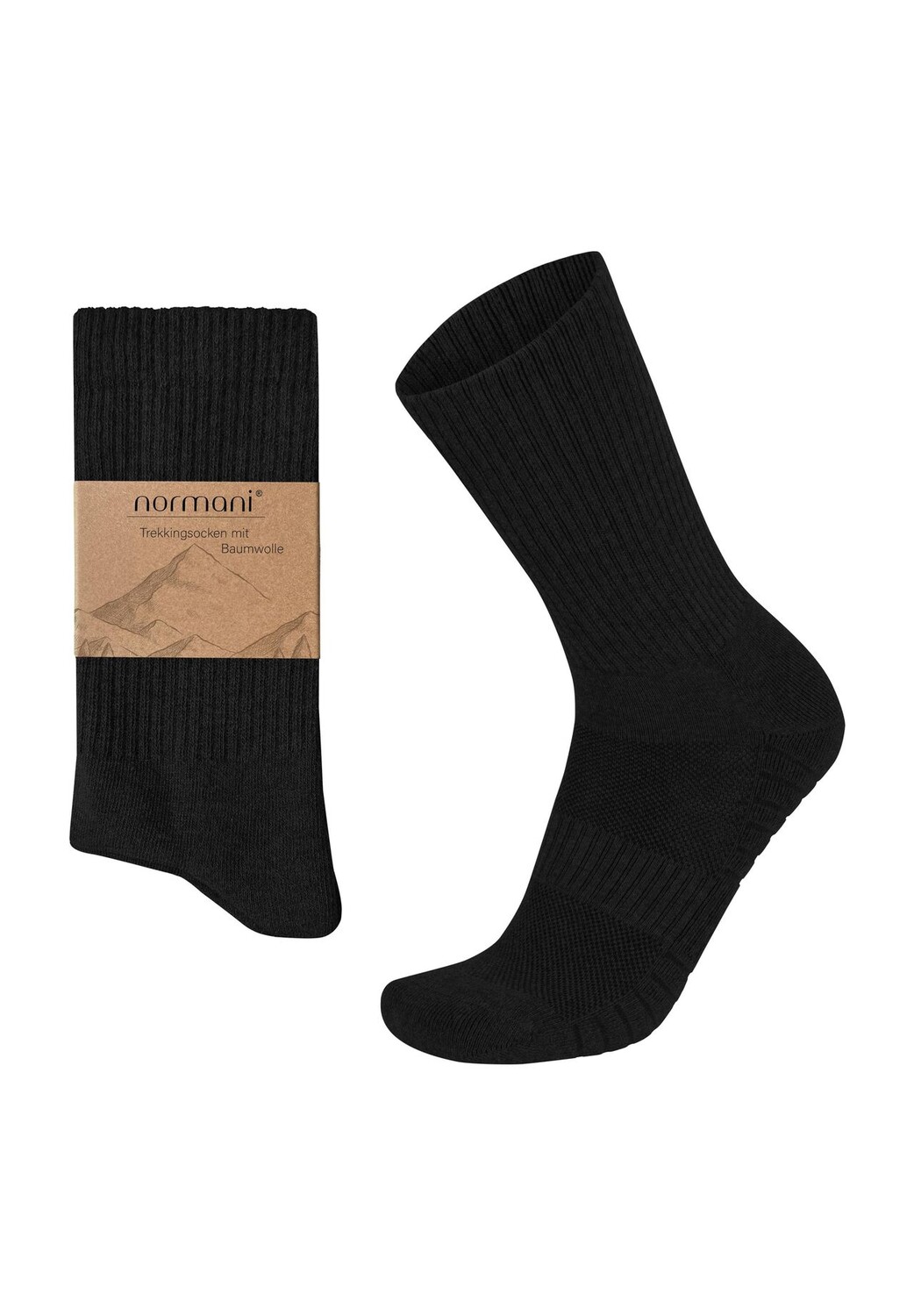 4 трекинговых шерстяных носка с мягкой подошвой и удобным поясом normani, черный
4 трекинговых шерстяных носка с мягкой подошвой и удобным поясом normani, черный