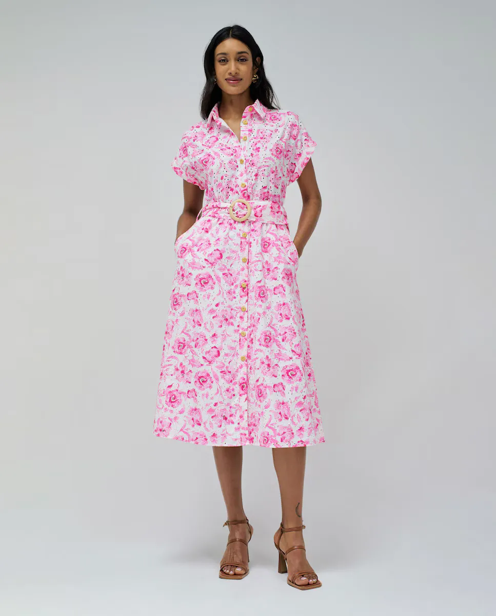 Рубашечное платье с английской вышивкой Salsa Jeans, розовый
Рубашечное платье с английской вышивкой Salsa Jeans, розовый