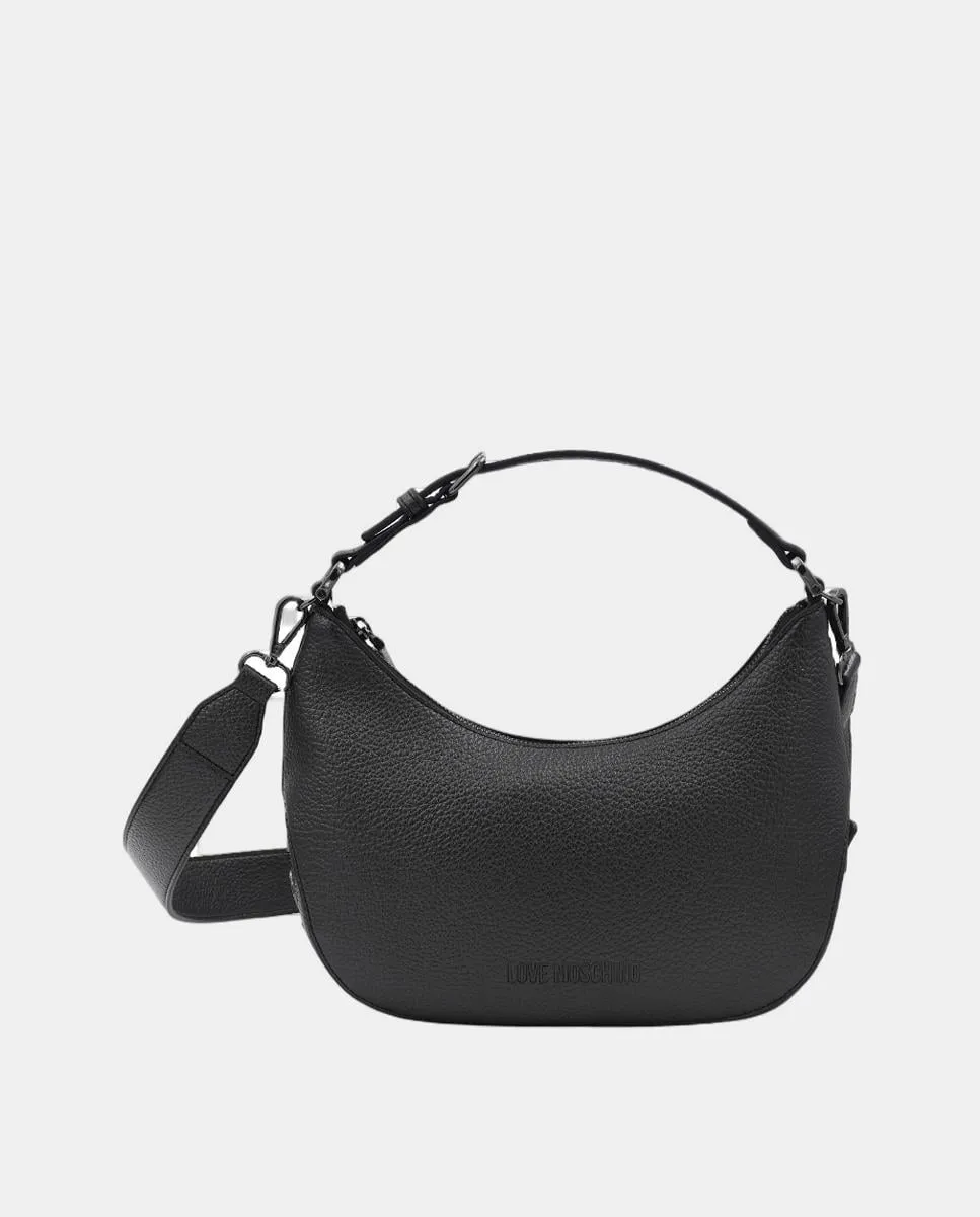 Черная сумка со съемным плечевым ремнем Love Moschino
Черная сумка со съемным плечевым ремнем Love Moschino