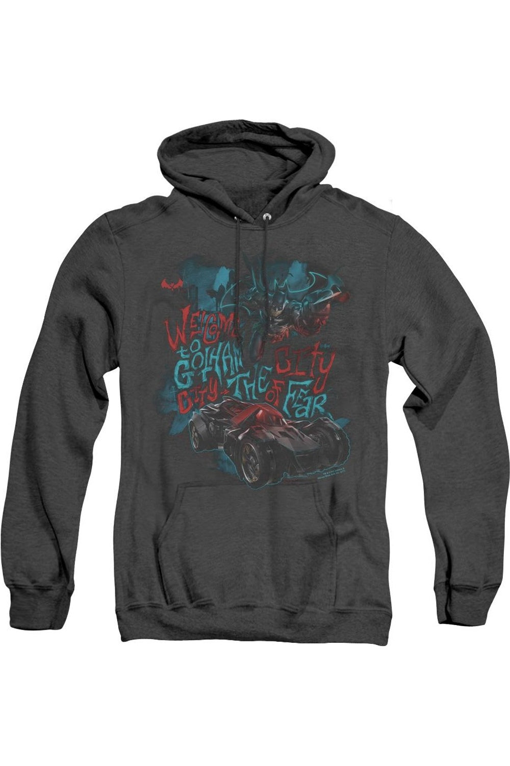 Batman Arkham Knight City Of Fear Adult Heather Hoodie / Толстовка с капюшоном Gildan, черный
Batman Arkham Knight City Of Fear Adult Heather Hoodie / Толстовка с капюшоном Gildan, черный