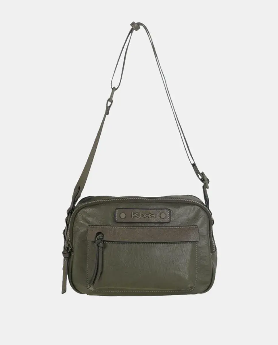Маленькая сумка через плечо с молнией Kbas, хаки
Маленькая сумка через плечо с молнией Kbas, хаки
