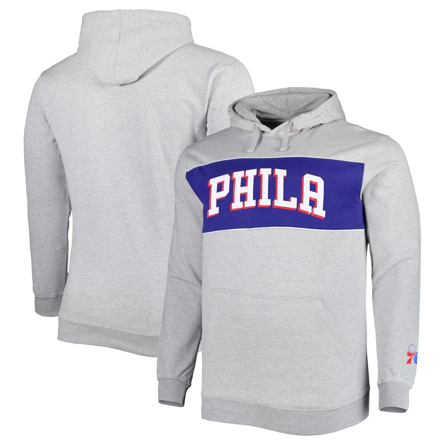 Мужской пуловер с капюшоном с фирменной надписью Heather Grey Philadelphia 76ers Big & Tall Wordmark Fanatics
Мужской пуловер с капюшоном с фирменной надписью Heather Grey Philadelphia 76ers Big & Tall Wordmark Fanatics