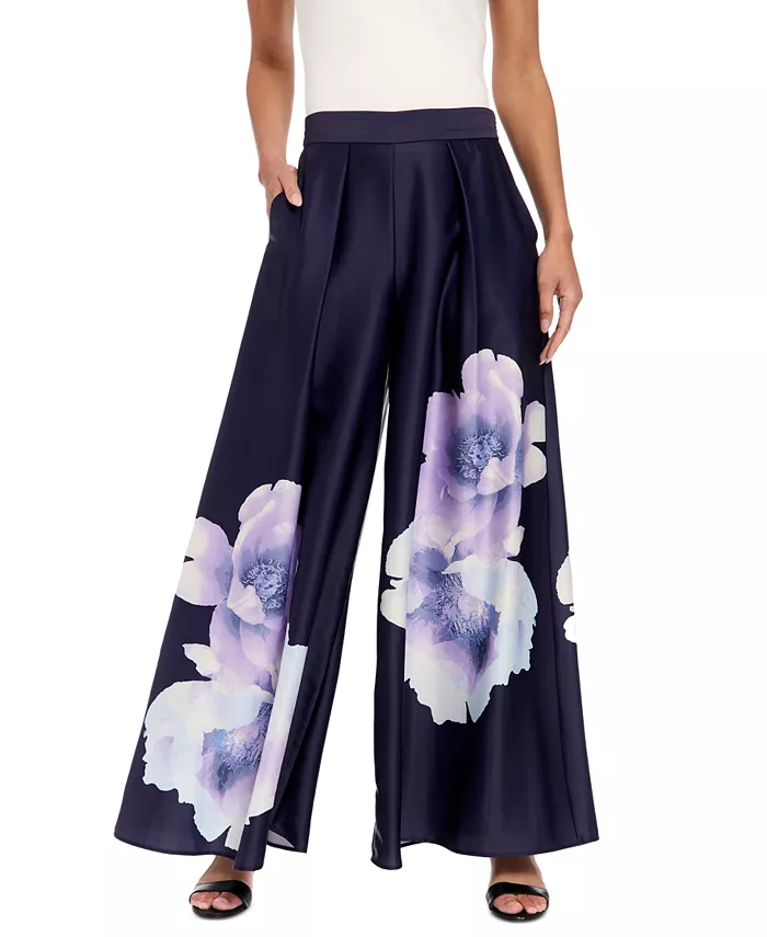 Женские брюки-клеш с плиссировкой из цветного сатина Muse, синий
Женские брюки-клеш с плиссировкой из цветного сатина Muse, синий