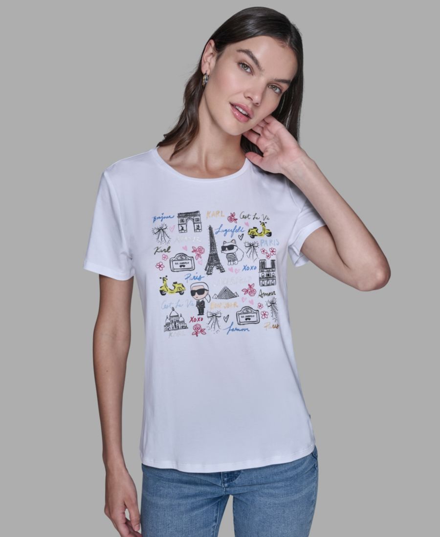 Женская футболка с принтом в смешанном стиле KARL LAGERFELD PARIS, White, Белый, Женская футболка с принтом в смешанном стиле KARL LAGERFELD PARIS, White
Женская футболка с принтом в смешанном стиле KARL LAGERFELD PARIS, White, Белый, Женская футболка с принтом в смешанном стиле KARL LAGERFELD PARIS, White