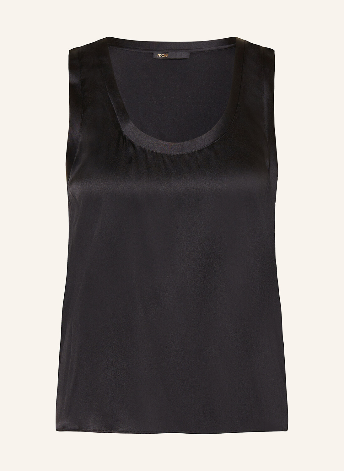 Шелковый топ Maje, черный
Шелковый топ Maje, черный