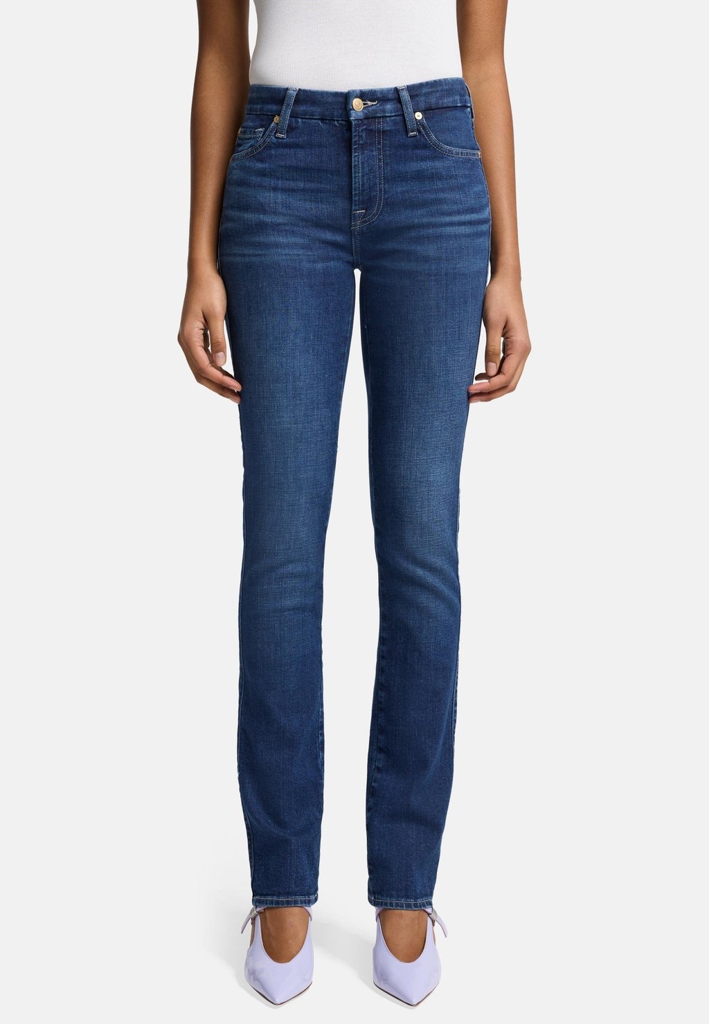 Джинсы облегающего кроя 7 for all mankind, темно-синий
Джинсы облегающего кроя 7 for all mankind, темно-синий