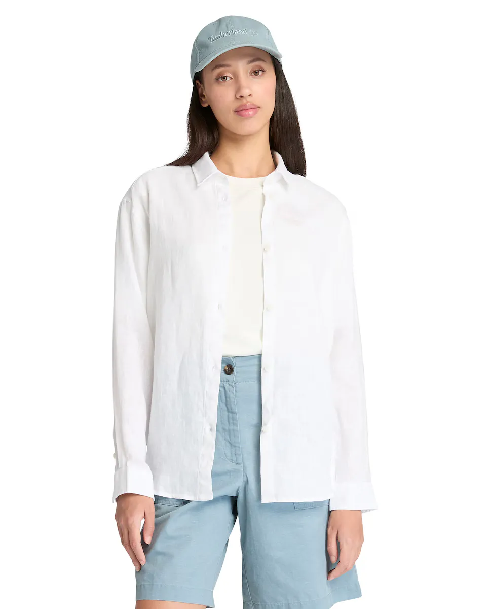 Женская рубашка с длинными рукавами из 100% льна Timberland, белый
Женская рубашка с длинными рукавами из 100% льна Timberland, белый