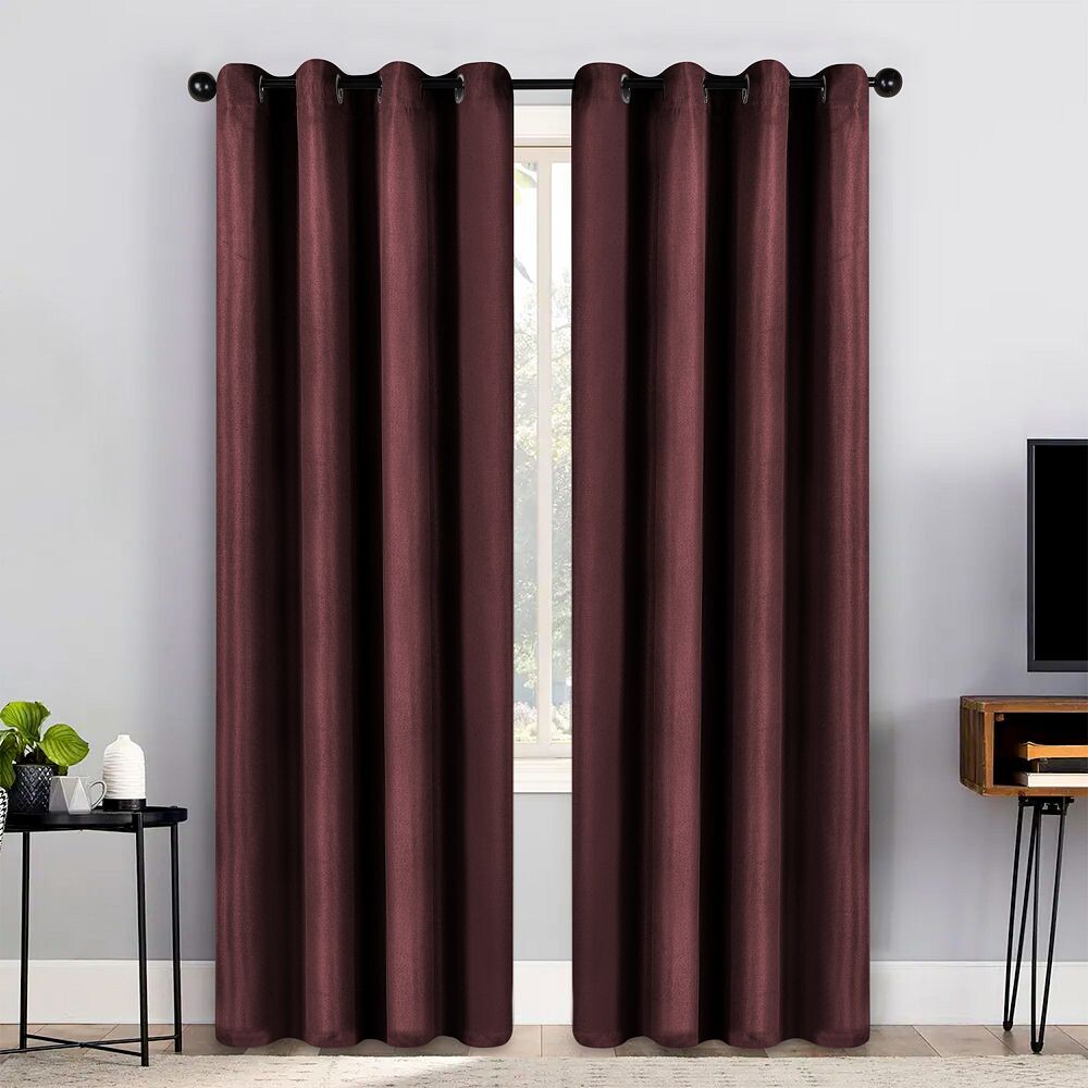 Комплект из 2 затемняющих оконных штор SUPERIOR Jaxon Grommet Top, цвет Mulberry
Комплект из 2 затемняющих оконных штор SUPERIOR Jaxon Grommet Top, цвет Mulberry