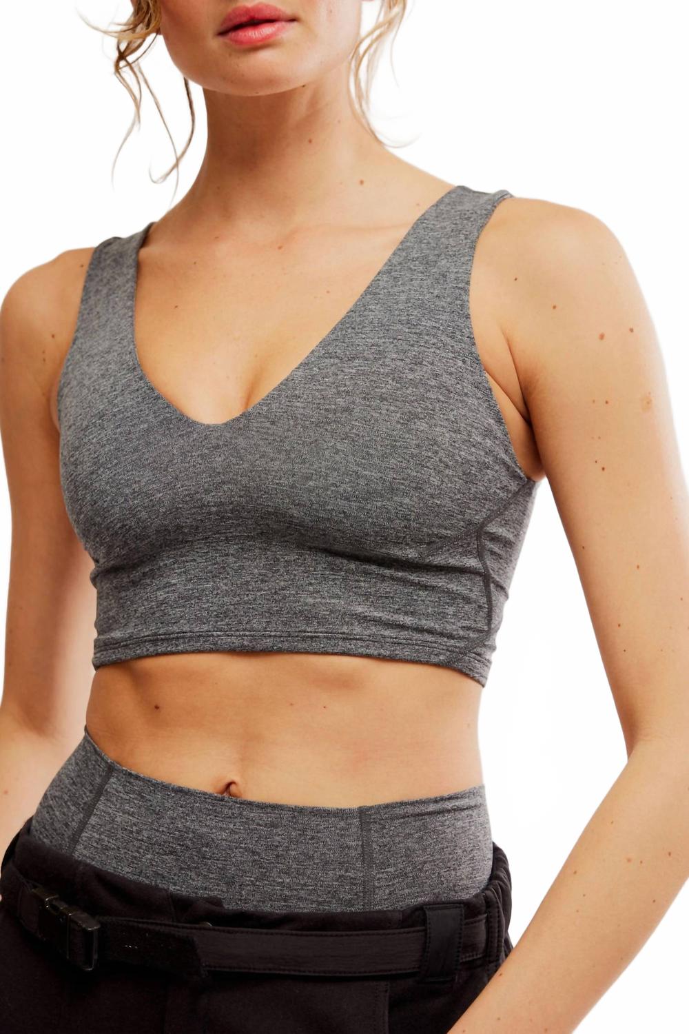 Ни с чем не сравнимая укороченная майка-топ в черном хизере Free People
Ни с чем не сравнимая укороченная майка-топ в черном хизере Free People