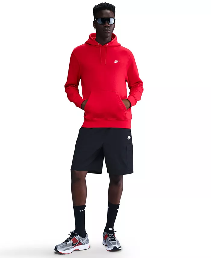 Клубная мужская толстовка с логотипом из флиса Nike, красный
Клубная мужская толстовка с логотипом из флиса Nike, красный