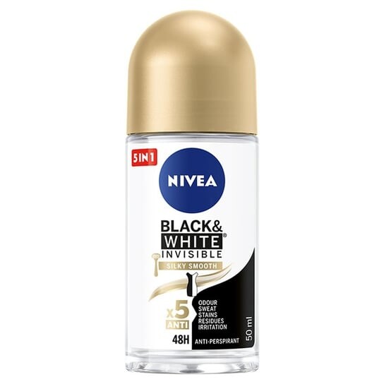 Шариковый антиперспирант 50мл Nivea, Black&White Invisible Silky Smooth
Шариковый антиперспирант 50мл Nivea, Black&White Invisible Silky Smooth