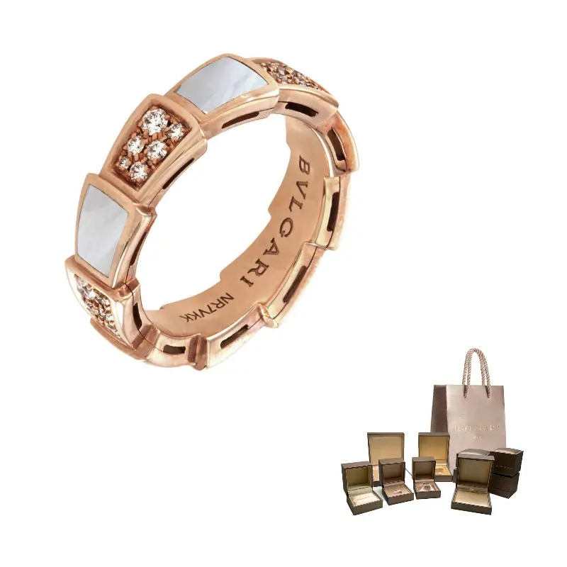 BVLGARI Кольца 18K розовое золото, бриллиант, перламутр унисекс Pink Gold
BVLGARI Кольца 18K розовое золото, бриллиант, перламутр унисекс Pink Gold