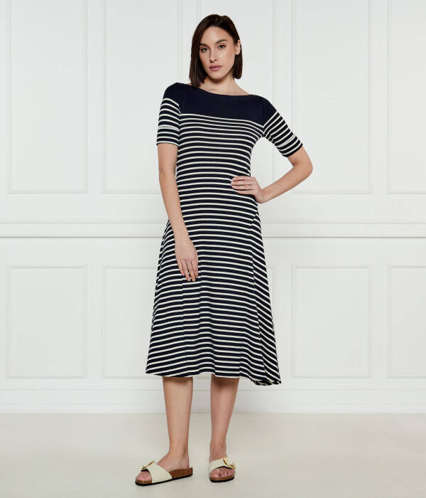 Платье женское Lauren Ralph Lauren с коротким рукавом и в полоску, синий/белый
Платье женское Lauren Ralph Lauren с коротким рукавом и в полоску, синий/белый