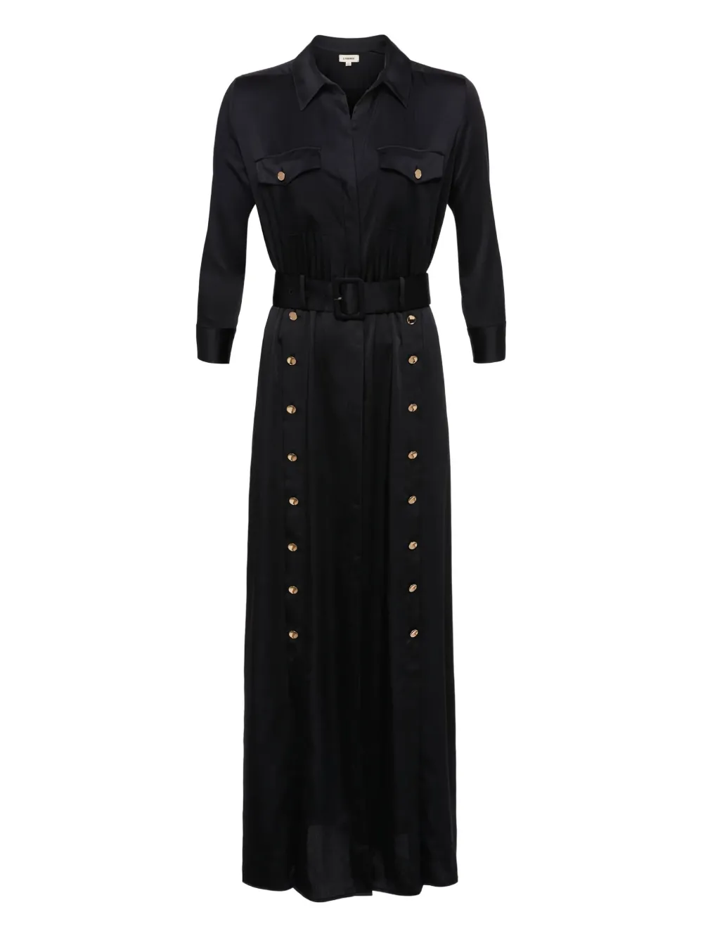 Платье-рубашка Uriah с поясом и пуговицами L'Agence, черный
Платье-рубашка Uriah с поясом и пуговицами L'Agence, черный