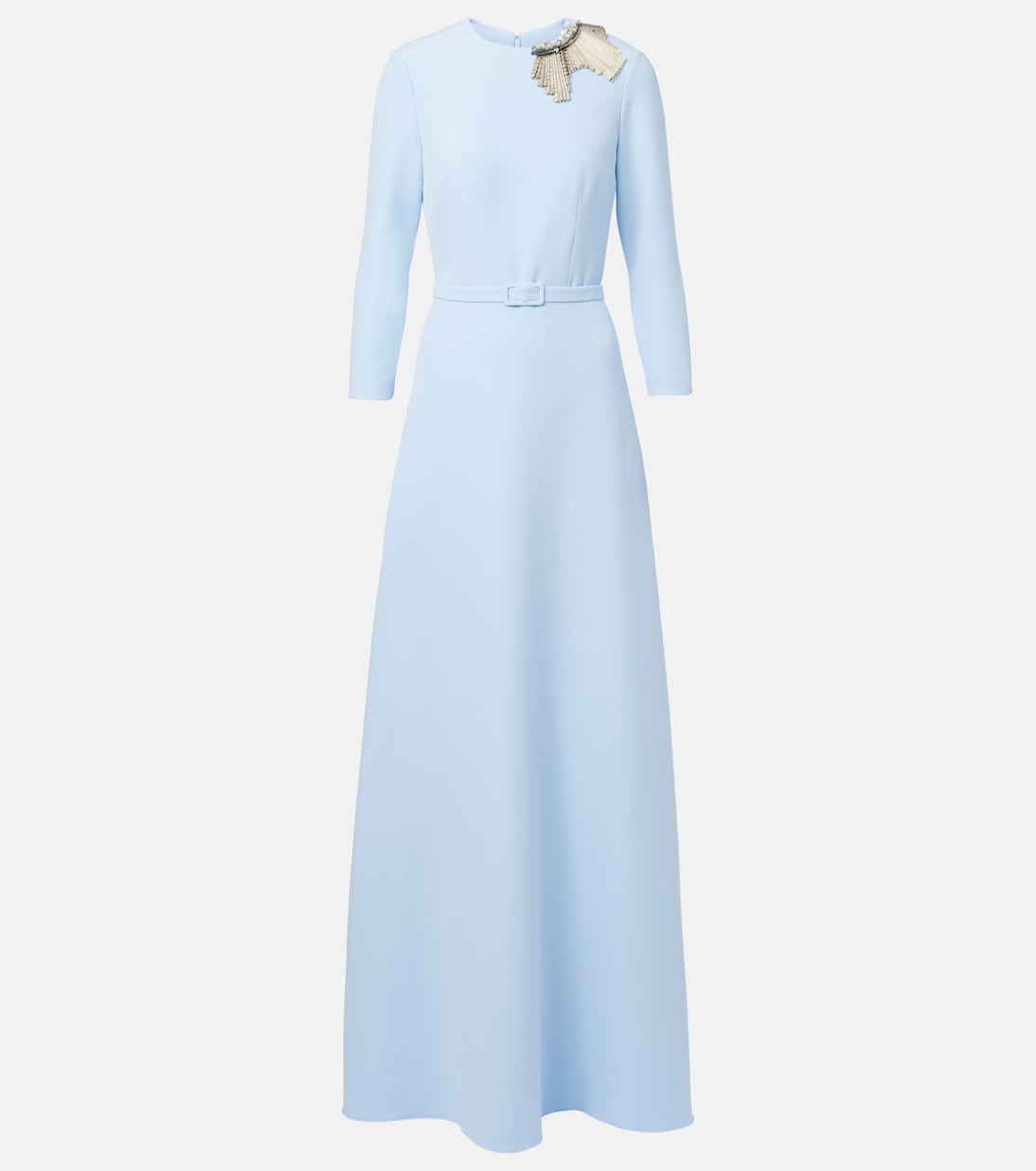 Украшенное креповое платье Safiyaa, Pale Blue With Gunmetal
Украшенное креповое платье Safiyaa, Pale Blue With Gunmetal