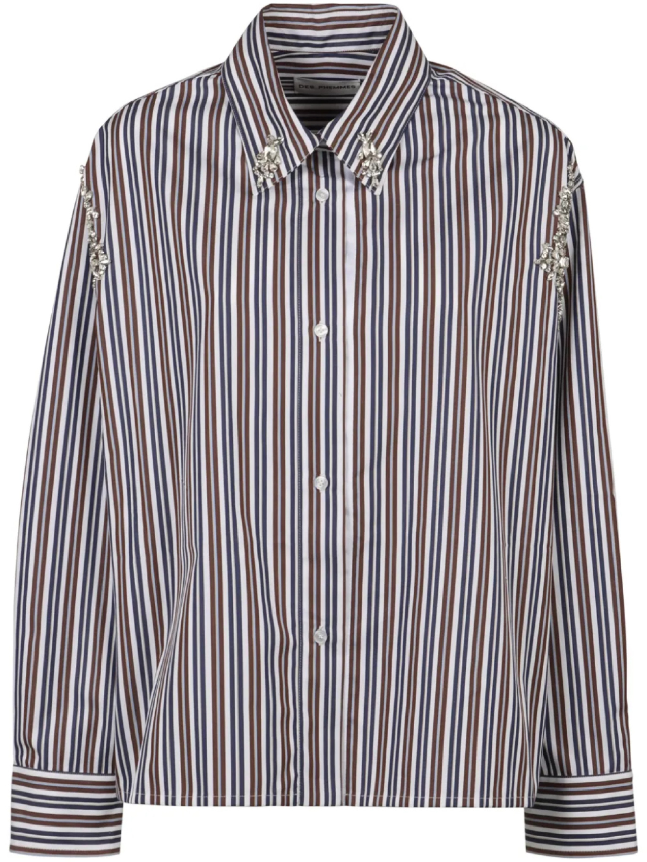 Полосатая рубашка DES PHEMMES, коричневый
Полосатая рубашка DES PHEMMES, коричневый