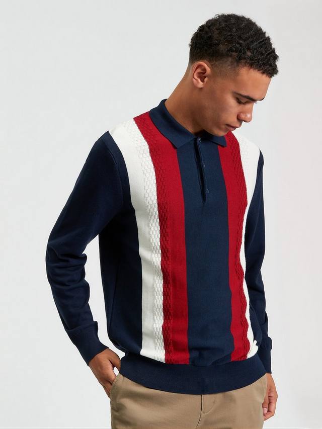 Длинная поло с вертикальными полосками и длинными рукавами Ben Sherman, Dark Navy
Длинная поло с вертикальными полосками и длинными рукавами Ben Sherman, Dark Navy