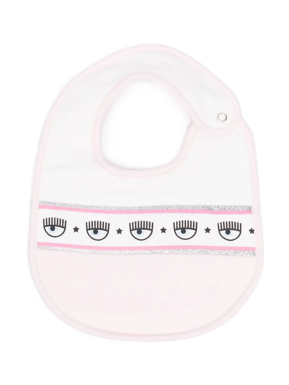 Нагрудник с принтом Wink Chiara Ferragni Kids, розовый 
Нагрудник с принтом Wink Chiara Ferragni Kids, розовый