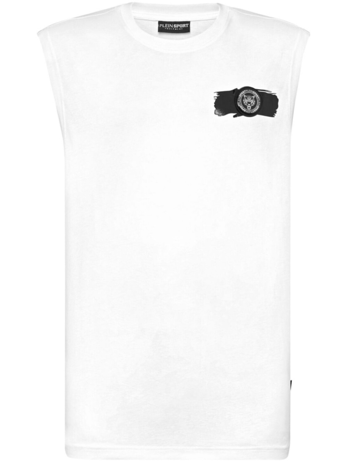 Футболка без рукавов с круглым вырезом Plein Sport, белый 
Футболка без рукавов с круглым вырезом Plein Sport, белый