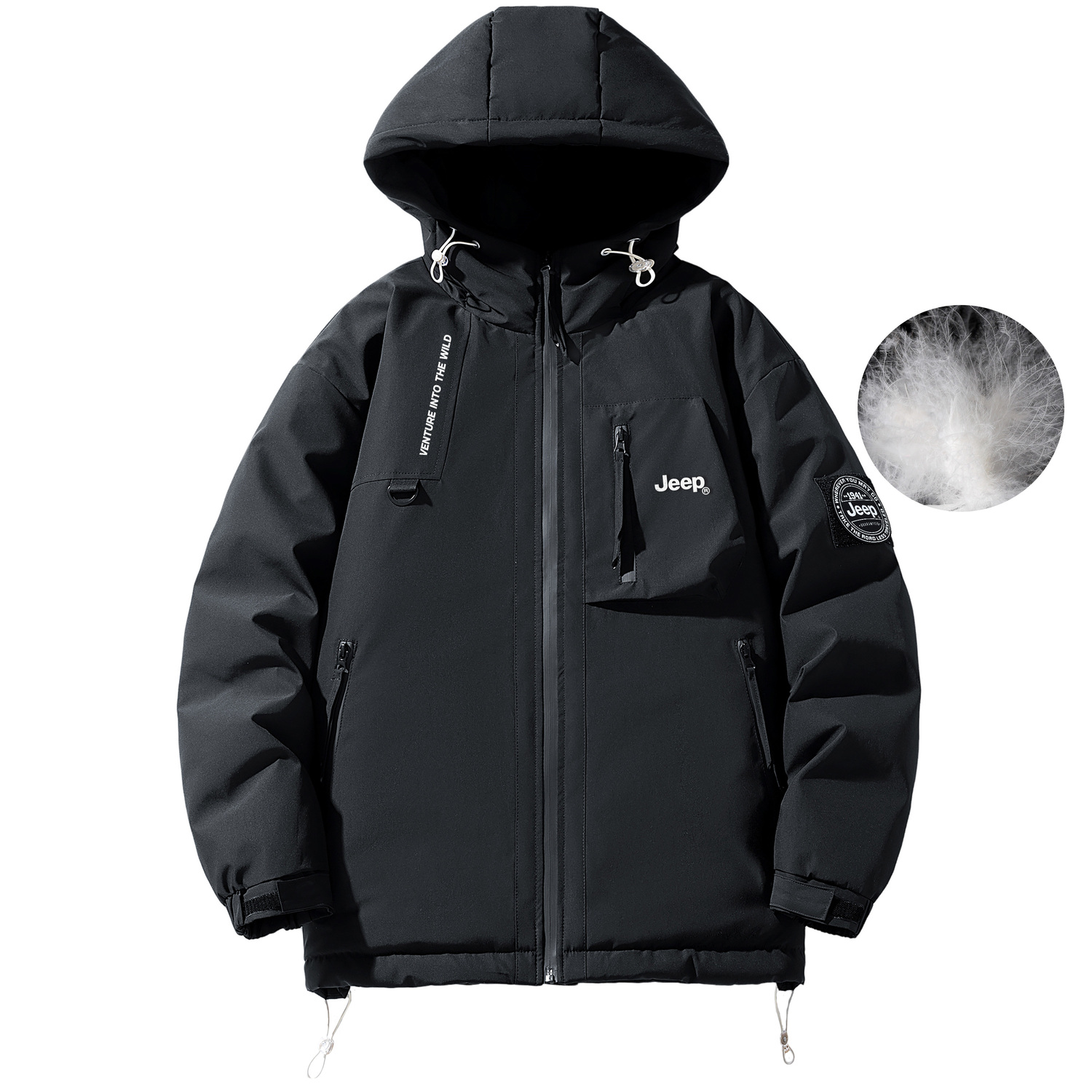 Jeep Унисекс пуховик, Black
Jeep Унисекс пуховик, Black