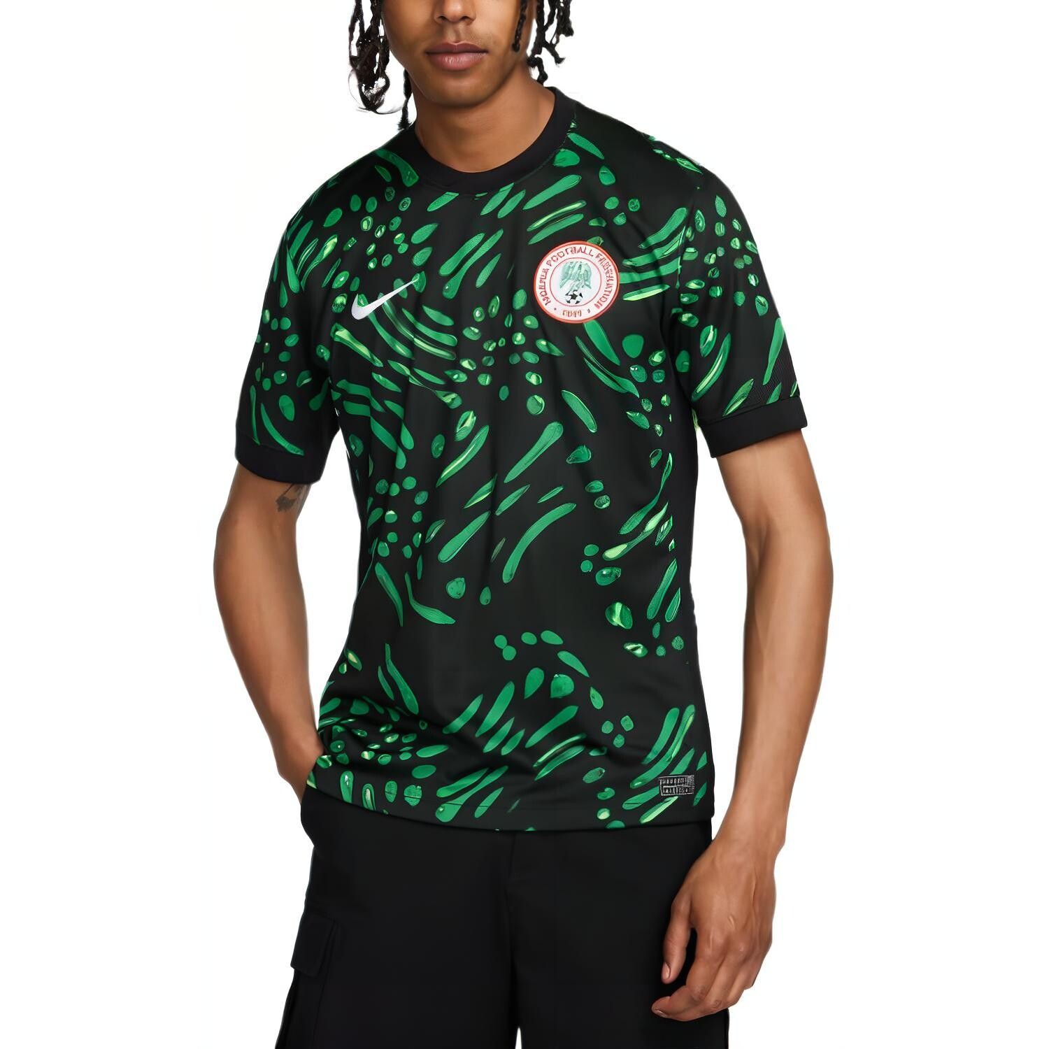 Футбольная майка мужская черная Nike, черный
Футбольная майка мужская черная Nike, черный