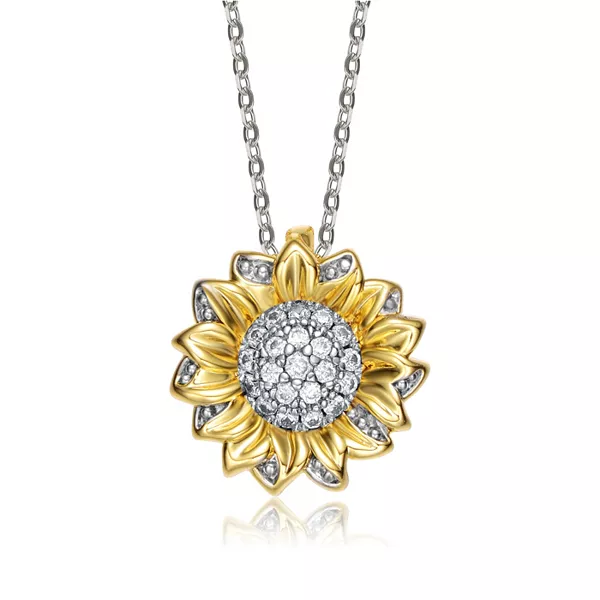 Подвеска-Цветок с подсолнухом и кубическим цирконием, покрытая 14-каратным золотом Rachel Glauber, gold
Подвеска-Цветок с подсолнухом и кубическим цирконием, покрытая 14-каратным золотом Rachel Glauber, gold