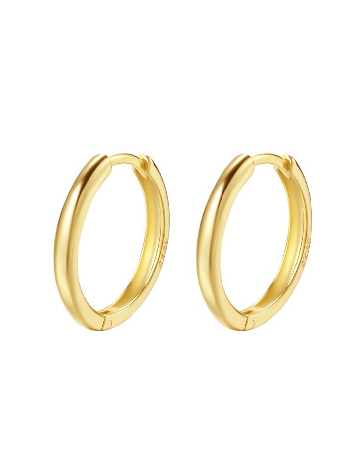 Hey Happiness Позолоченные серьги-кольца, средний размер, серебро 925 пробы в золотой оправе - (диаметр) 1,8 см
Hey Happiness Позолоченные серьги-кольца, средний размер, серебро 925 пробы в золотой оправе - (диаметр) 1,8 см