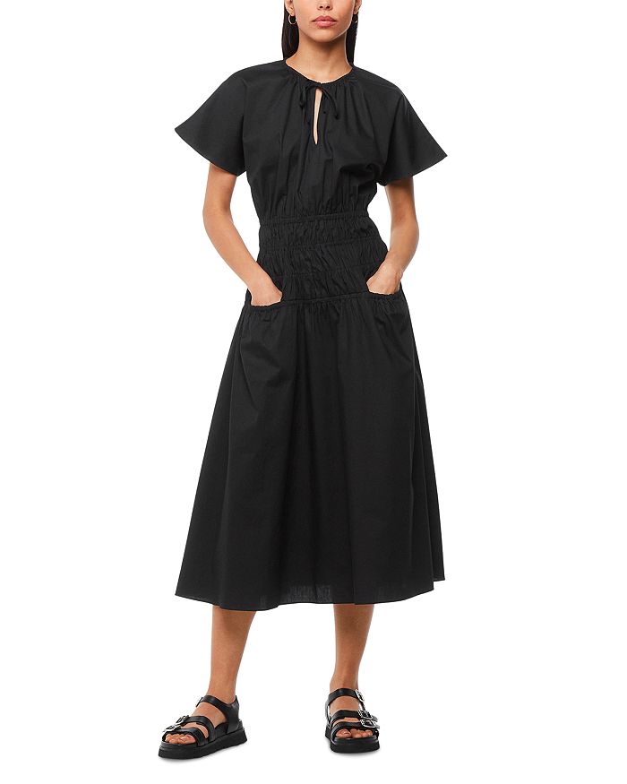 Платье из поплина с присборкой Whistles, черный
Платье из поплина с присборкой Whistles, черный