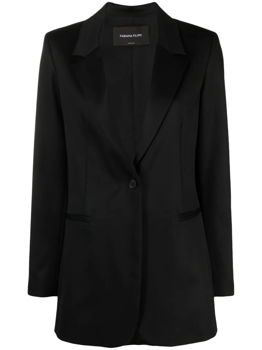 Однобортный блейзер Fabiana Filippi, черный
Однобортный блейзер Fabiana Filippi, черный