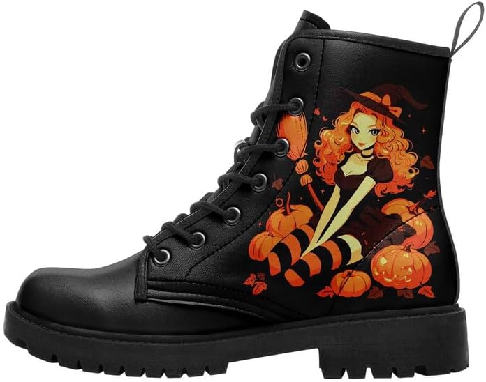 Готические боевые ботинки на Хэллоуин с жутким дизайном, унисекс панк ботинки до щиколотки для косплея и повседневной модной носки из кожи Awsole, черный
Готические боевые ботинки на Хэллоуин с жутким дизайном, унисекс панк ботинки до щиколотки для косплея и повседневной модной носки из кожи Awsole, черный