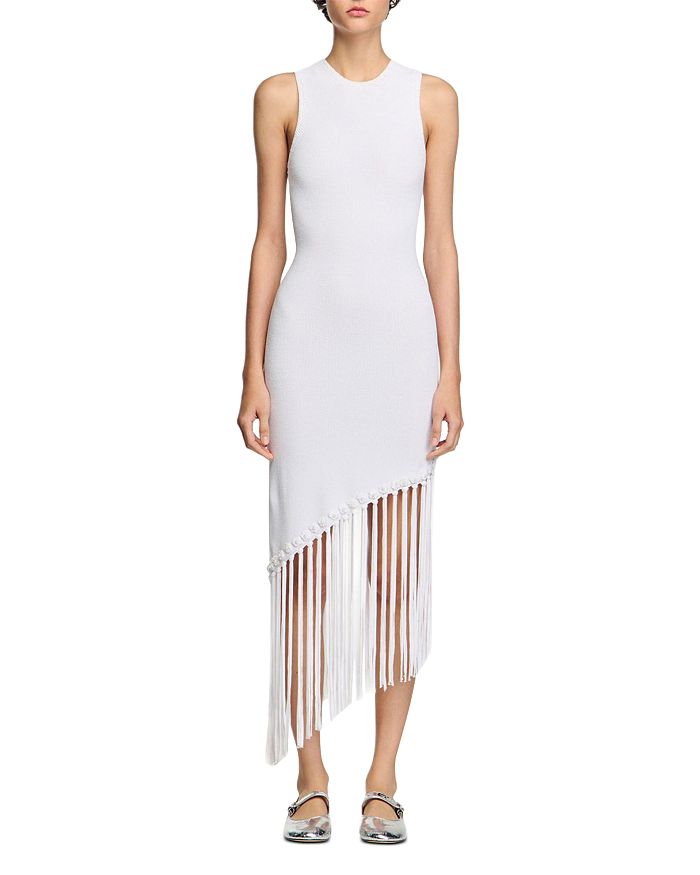 Макси-платье с бахромой в технике крючком Sandro, белый
Макси-платье с бахромой в технике крючком Sandro, белый