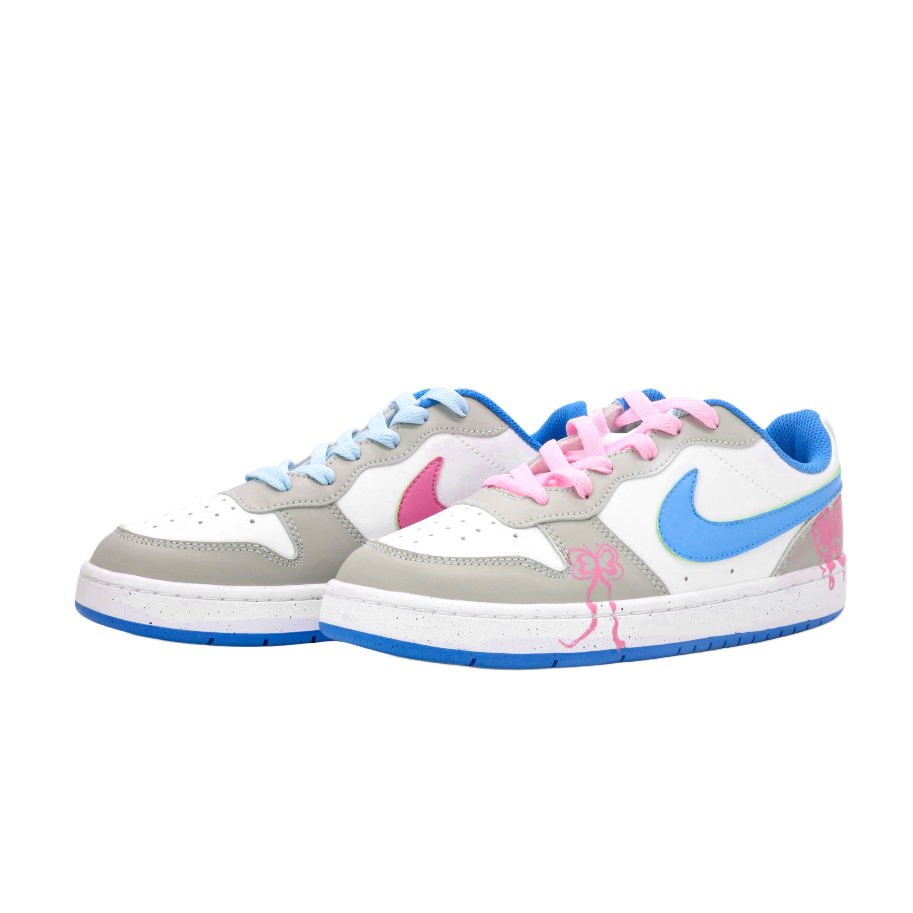 Кроссовки скейтерские низкие для подростков Court Borough Butterfly с асимметричным дизайном и устойчивостью к истиранию Nike, синий/розовый
Кроссовки скейтерские низкие для подростков Court Borough Butterfly с асимметричным дизайном и устойчивостью к истиранию Nike, синий/розовый