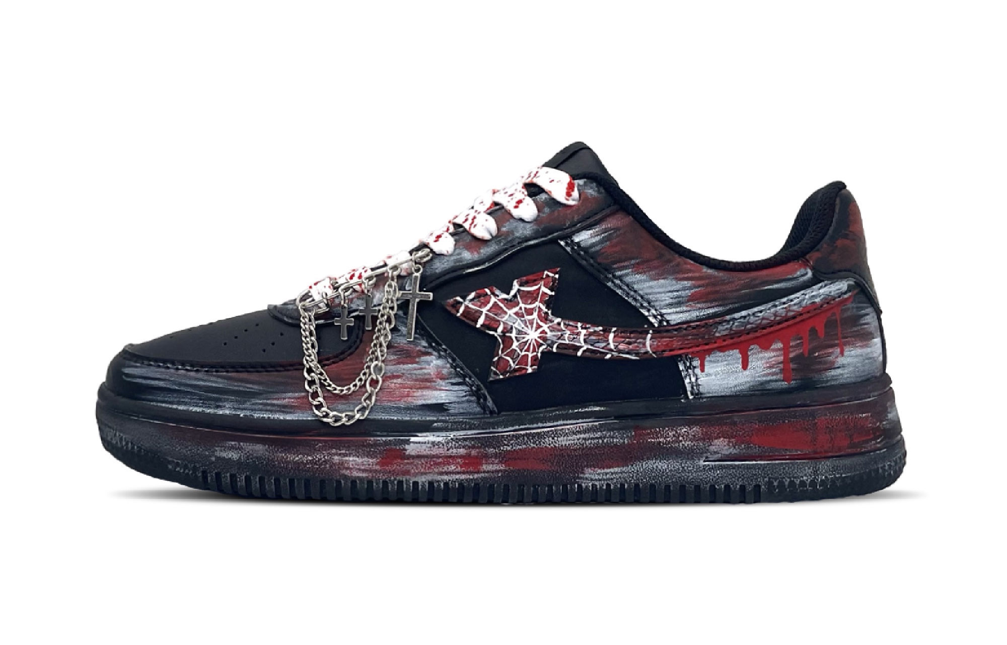 XTEP Кроссовки Air Force One с низким верхом, нескользящие, мужские, черно-красные
XTEP Кроссовки Air Force One с низким верхом, нескользящие, мужские, черно-красные