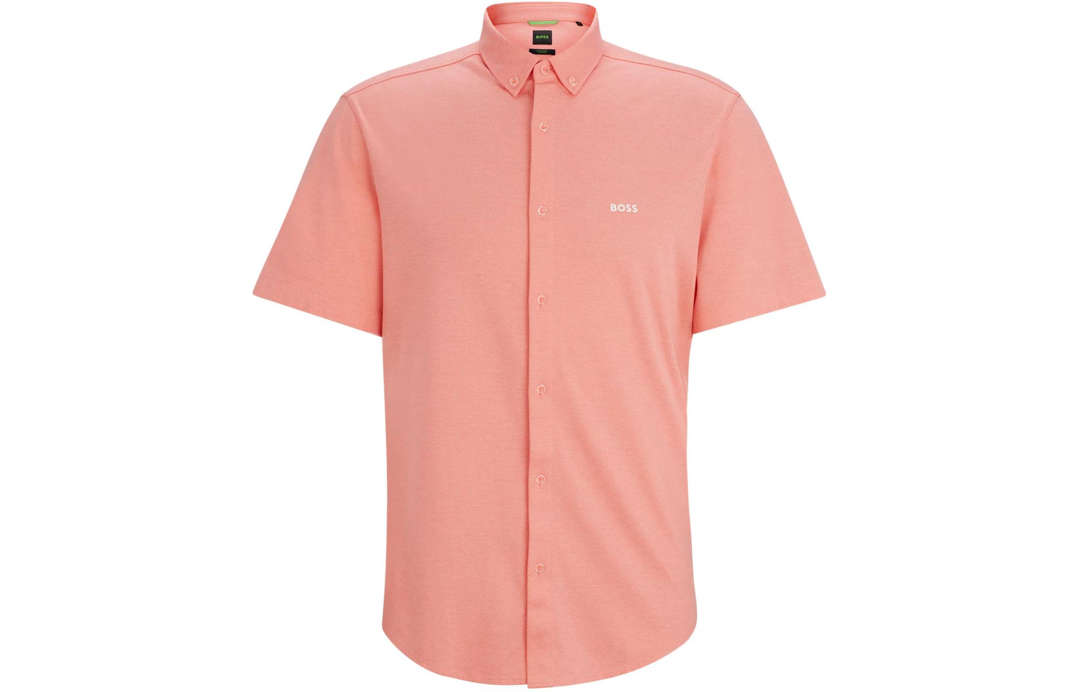 Обычная рубашка из хлопкового пике Мужская Orange HUGO BOSS, оранжевый
Обычная рубашка из хлопкового пике Мужская Orange HUGO BOSS, оранжевый